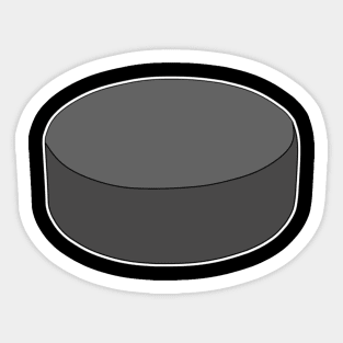 Hockey Puck Sticker Style Design Sticker